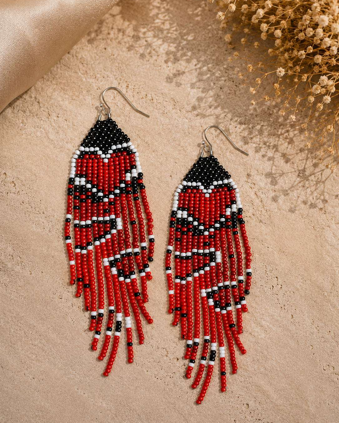 Serenia Fringe Beaded Earrings