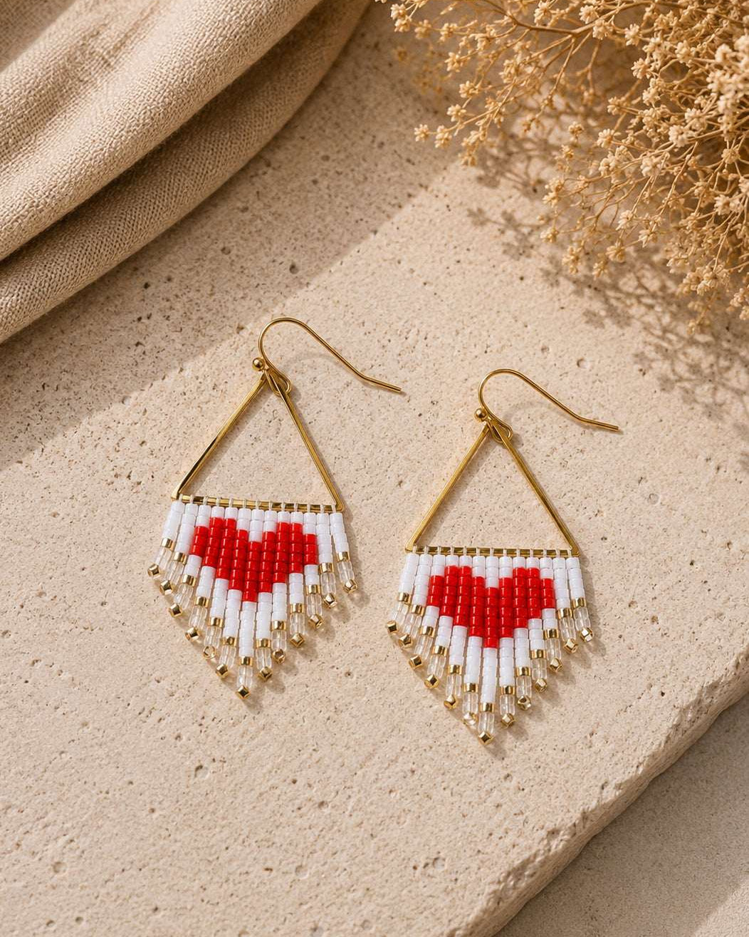 Amour Beaded Earrings