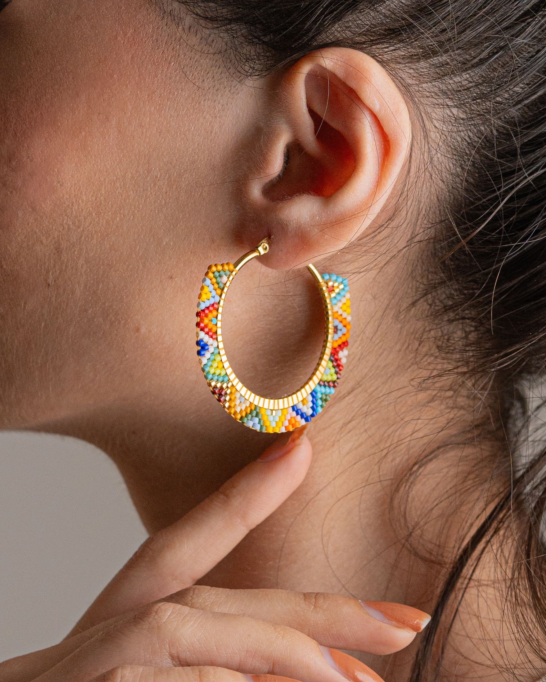 Paradise Hoop Earrings - Jenni and Janki