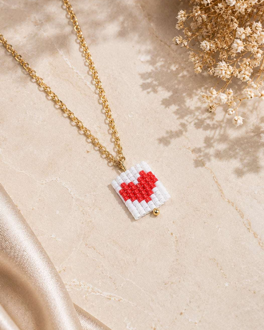 Love Charm Beaded Necklace