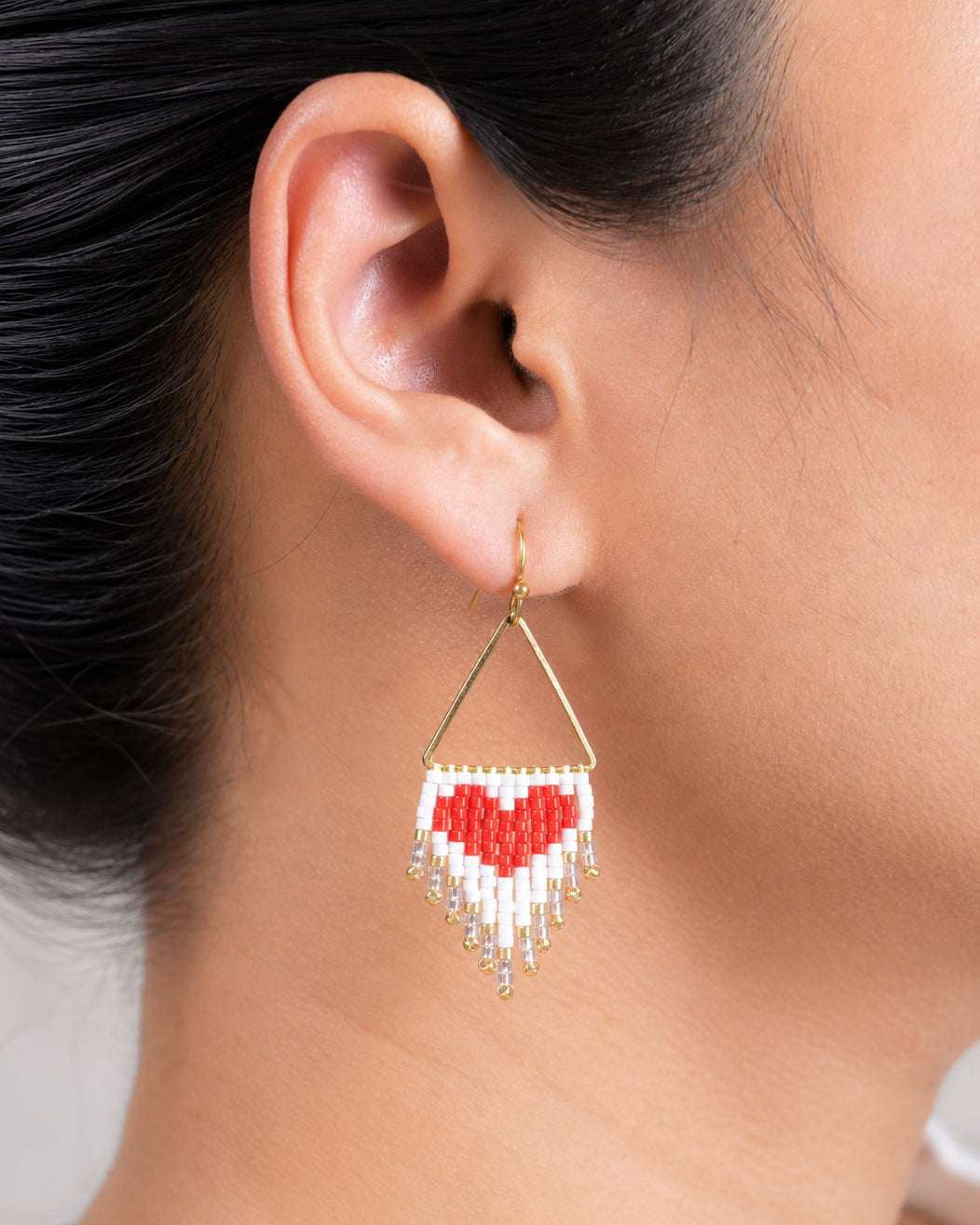 Amour Beaded Earrings