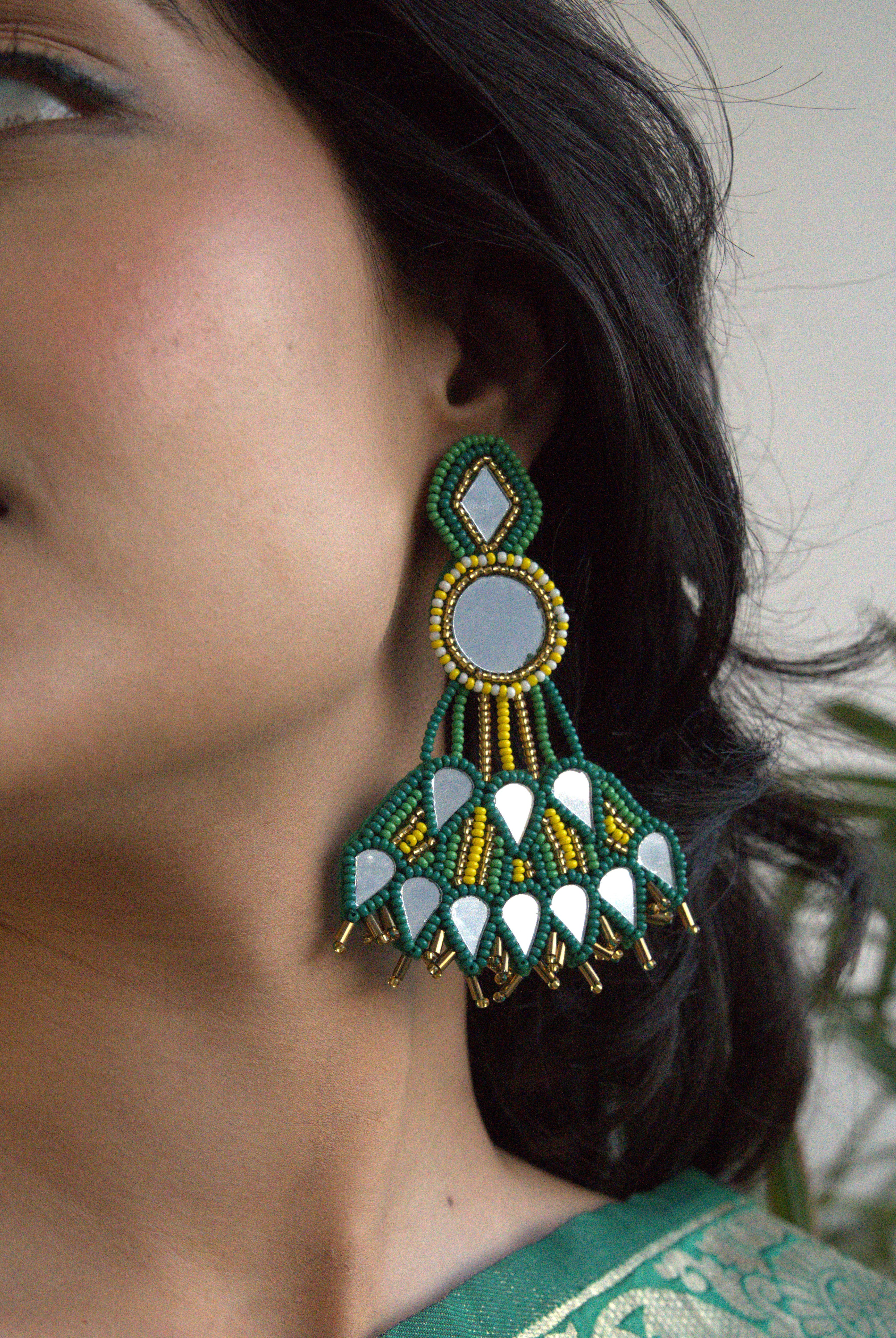 Parvati Earrings with Ring - Jenni and Janki