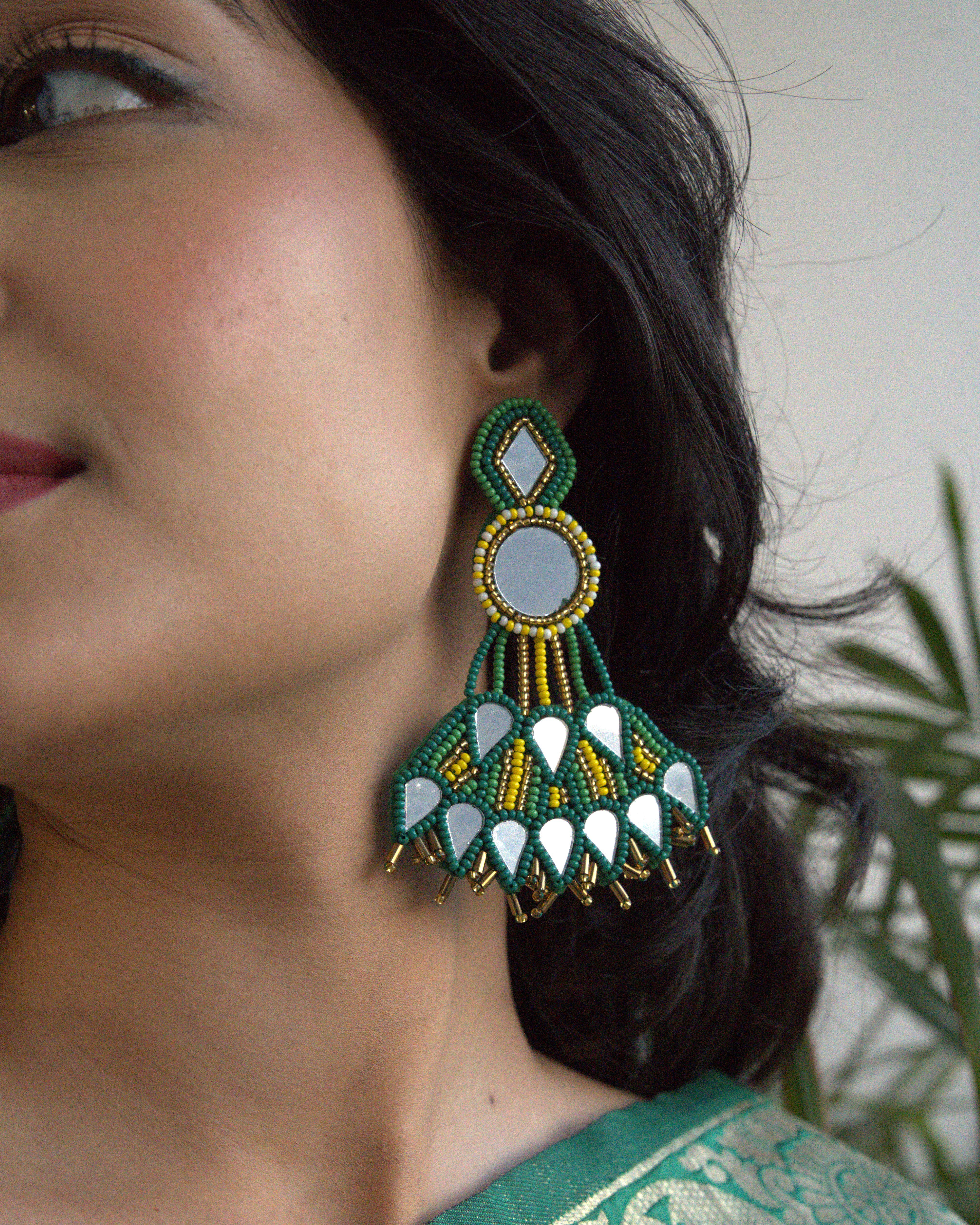 Parvati Earrings with Ring - Jenni and Janki