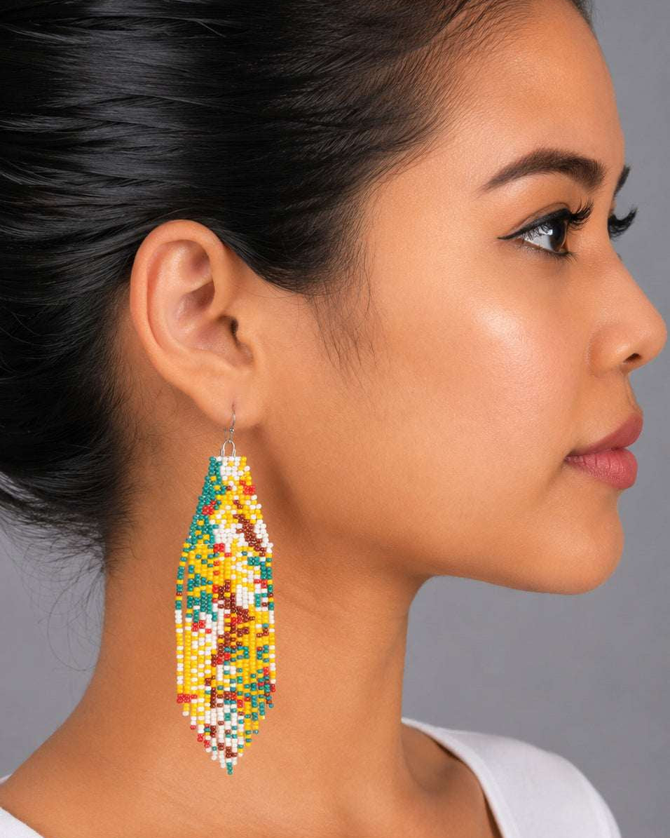 Harvest Fringe Beaded Earrings