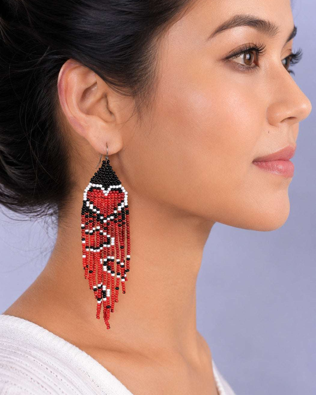 Serenia Fringe Beaded Earrings