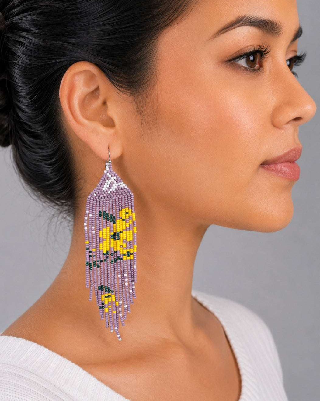 Celestia Fringe Beaded Earrings
