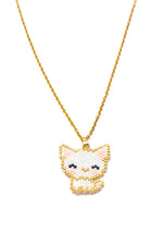 White Cat Necklace