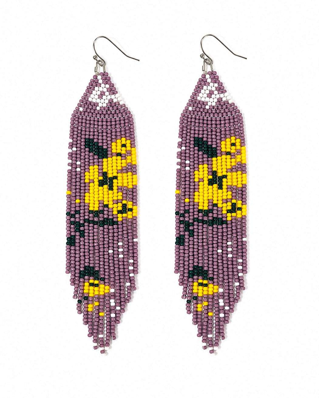 Celestia Fringe Beaded Earrings