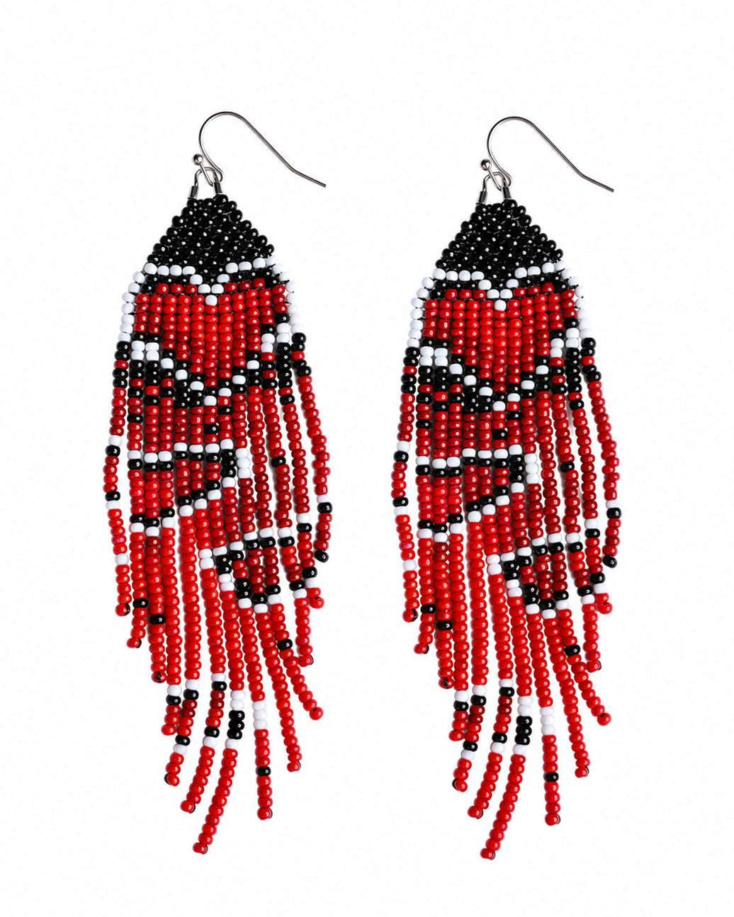 Serenia Fringe Beaded Earrings
