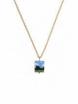 Sky Meadow Beaded Pendant Necklace