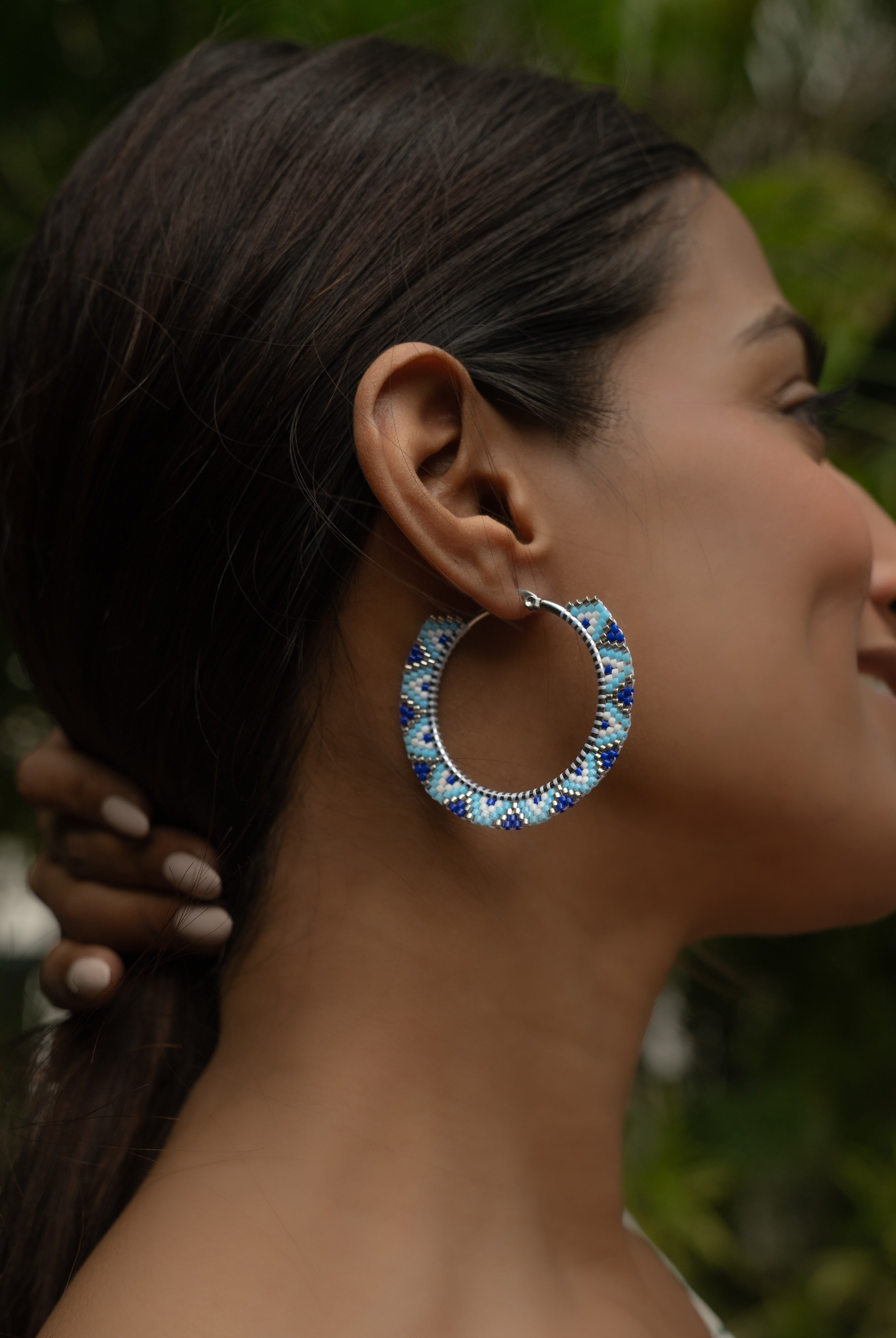 Evil Eye Hoop Earrings - Jenni and Janki