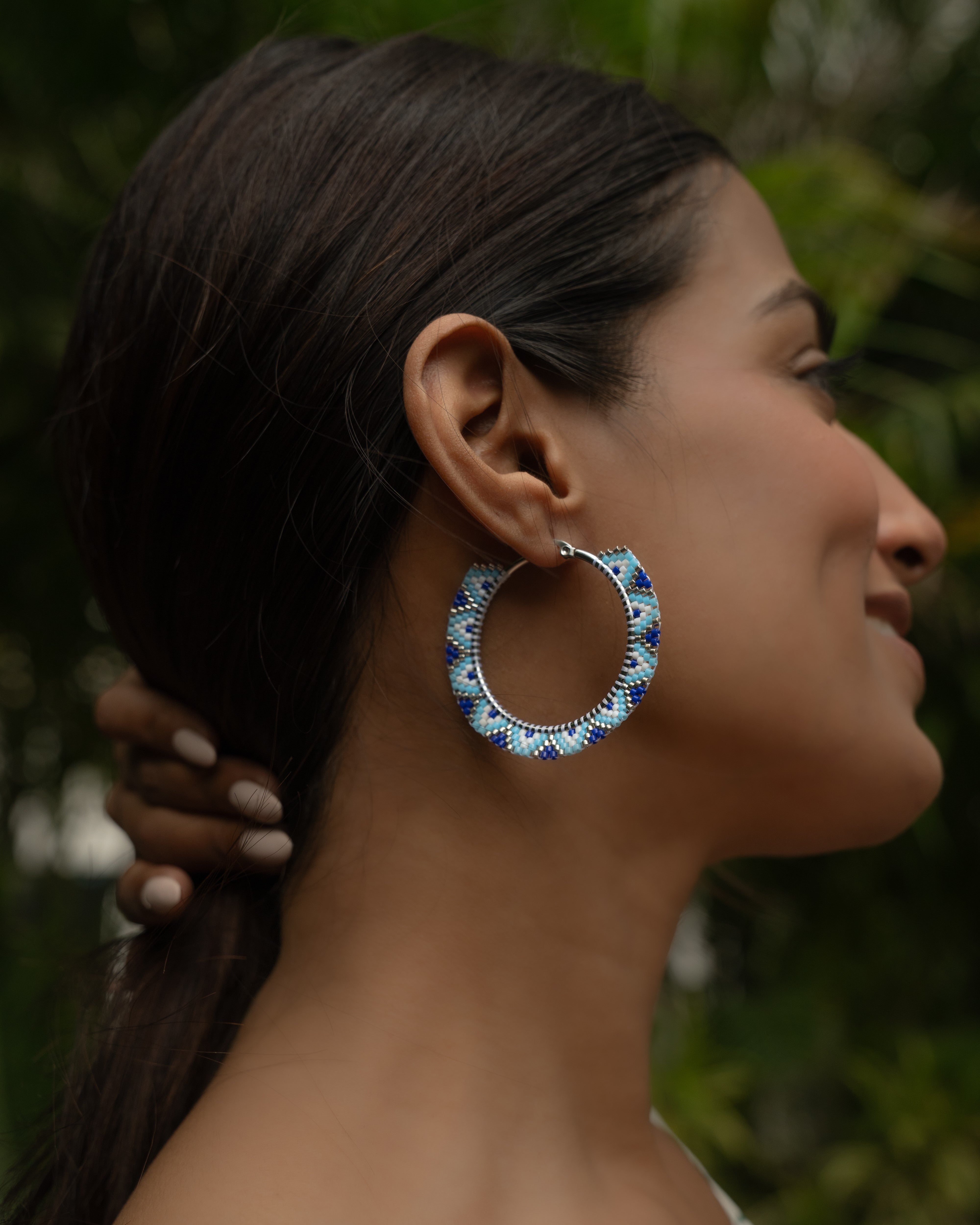 Evil Eye Hoop Earrings - Jenni and Janki