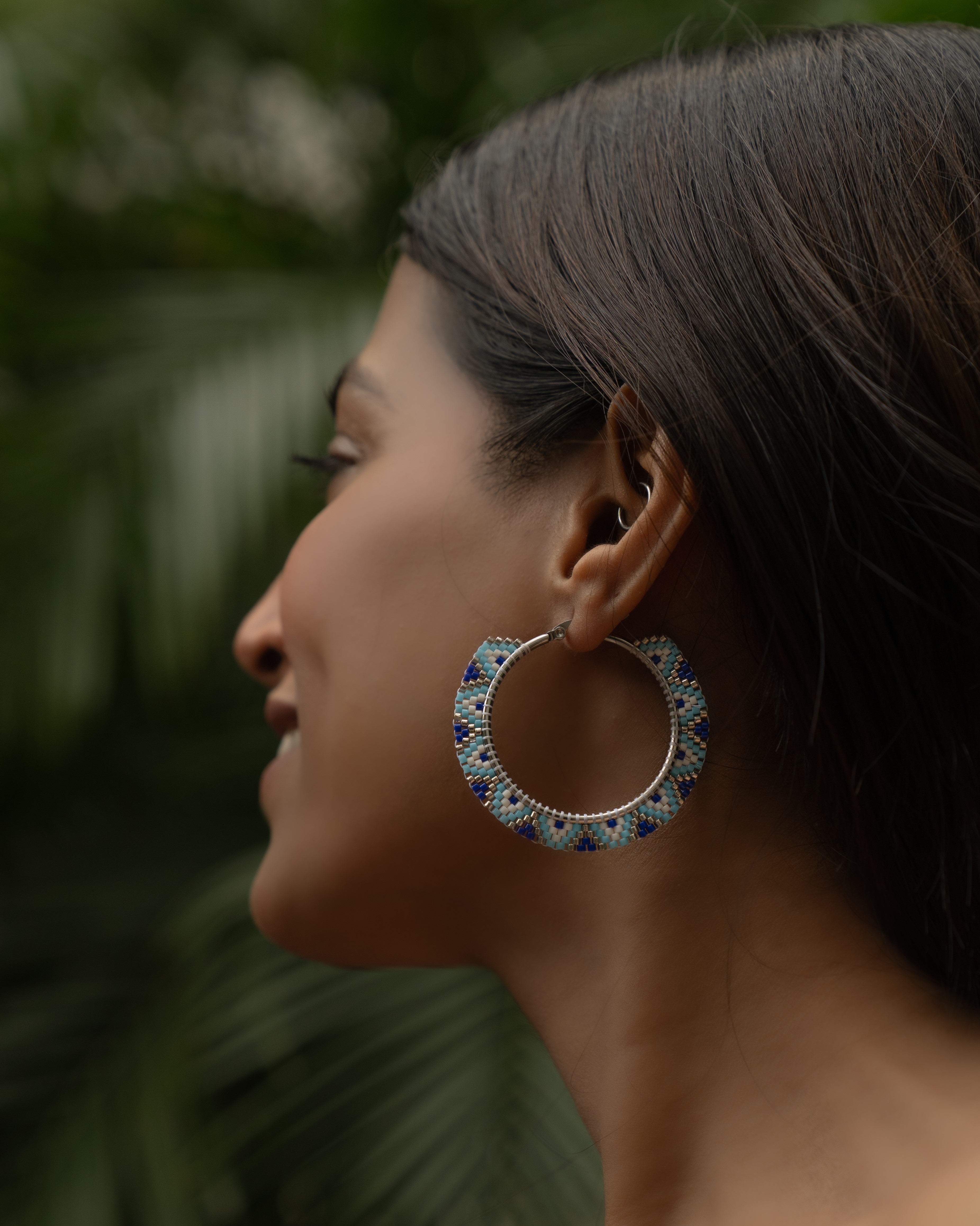 Evil Eye Hoop Earrings - Jenni and Janki