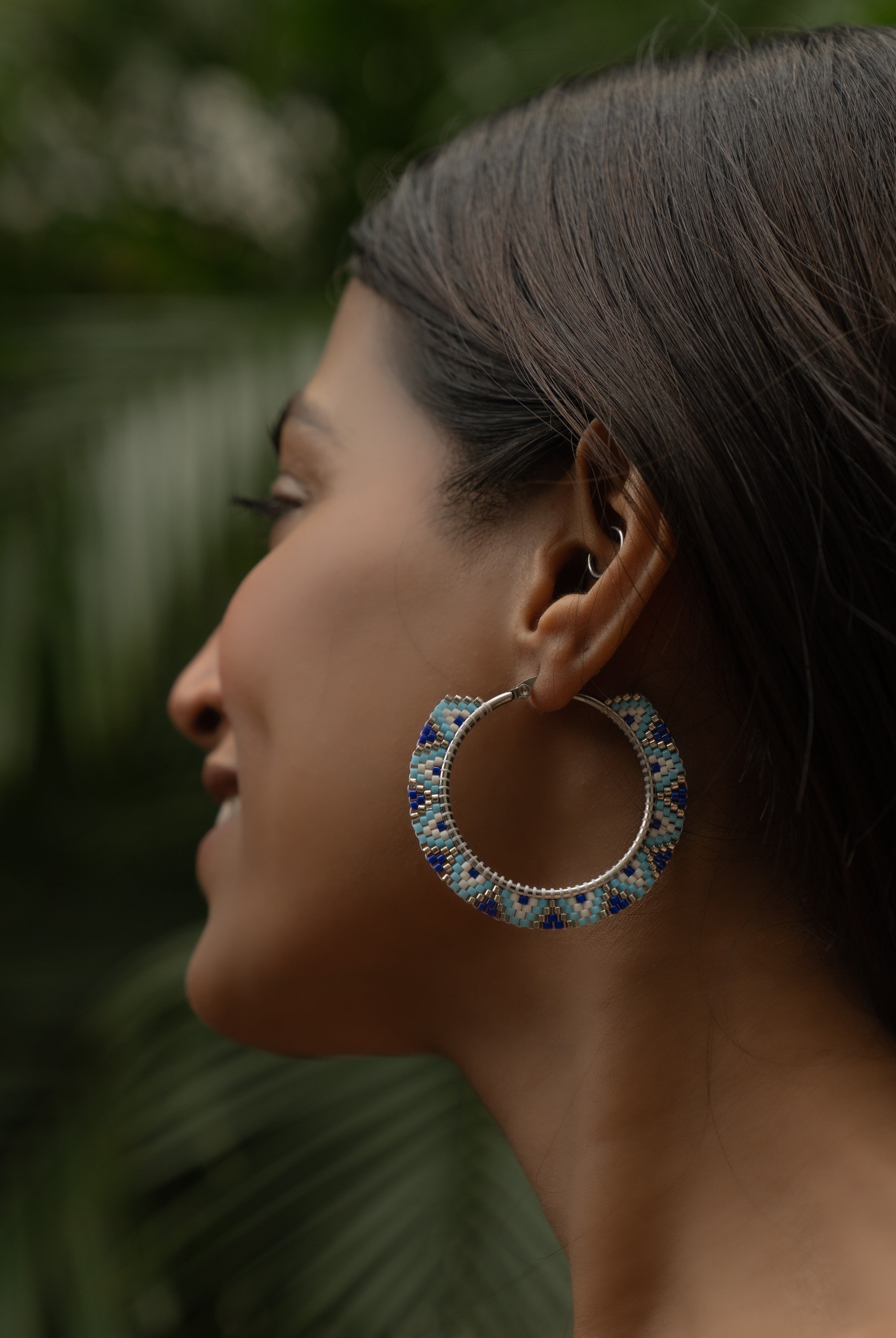 Evil Eye Hoop Earrings - Jenni and Janki