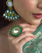 Parvati Earrings with Ring - Jenni and Janki