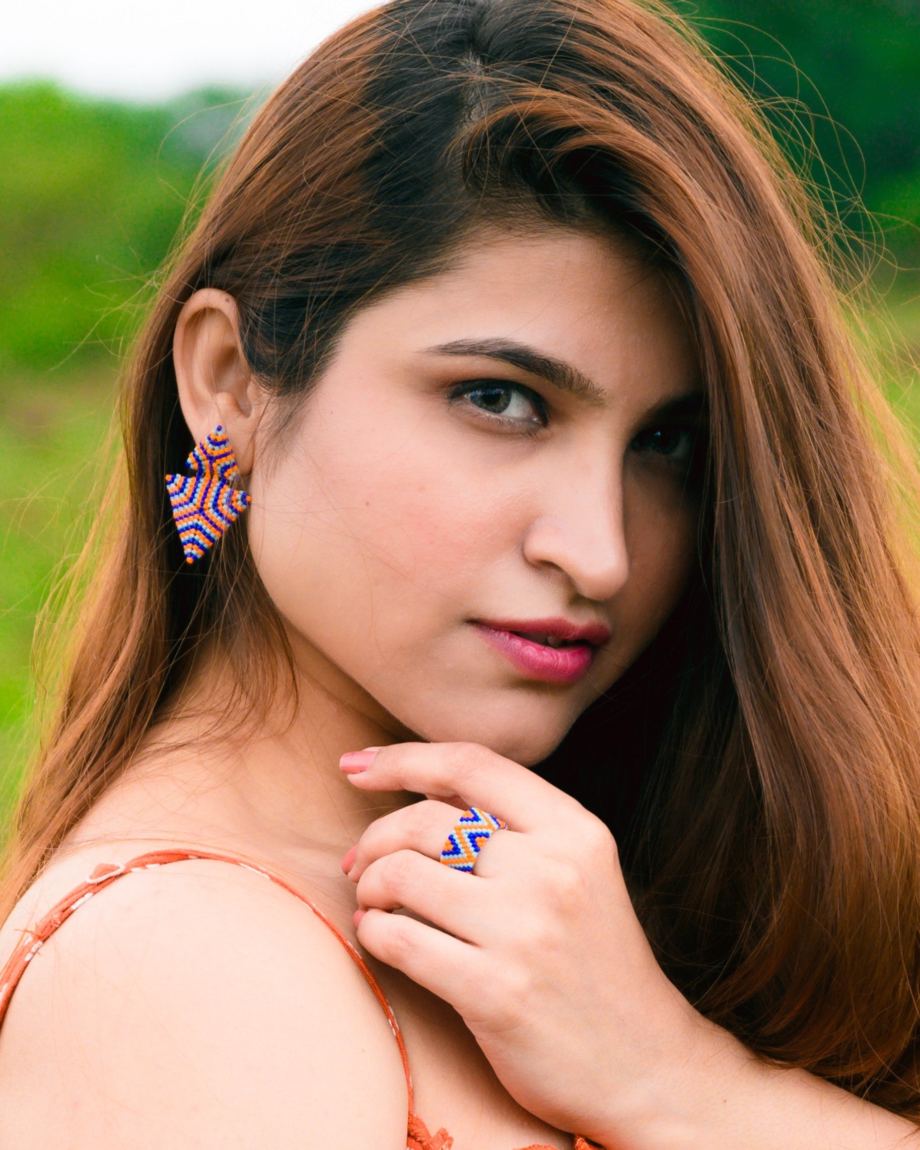 Orion Earrings with Ring - Jenni and Janki