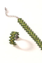 Elysian Zig Zag Bracelet with Ring - Jenni and Janki