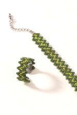 Elysian Zig Zag Bracelet with Ring