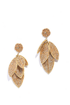 Golden Leaf Earrings - Jenni and Janki