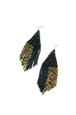 Amelia Black-Gold Earrings