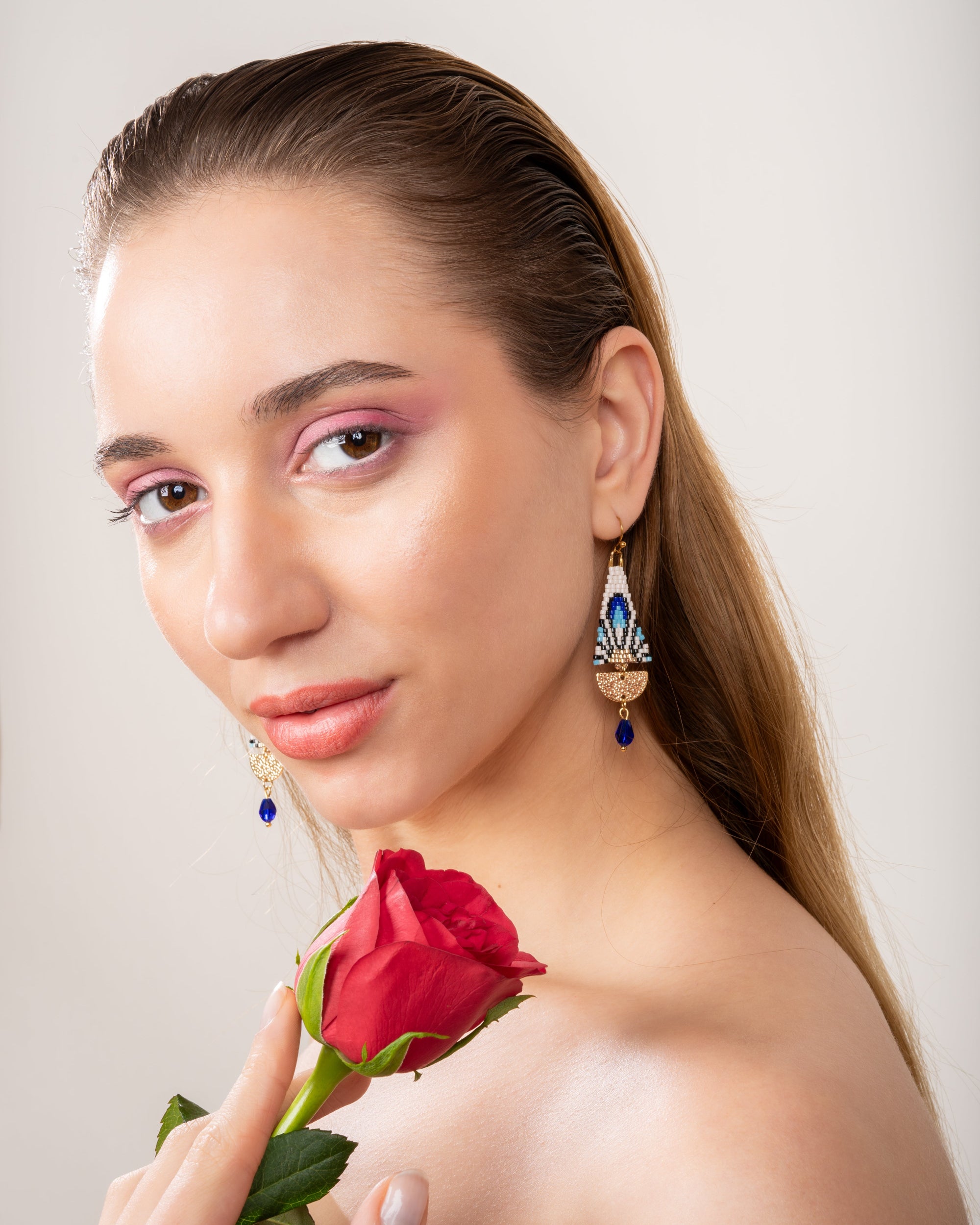 Sapphire Whisper Earrings - Jenni and Janki