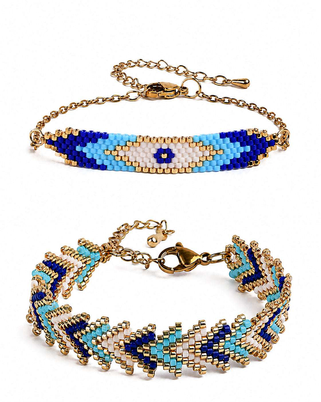 Evil Eye Bracelet Stack of 2