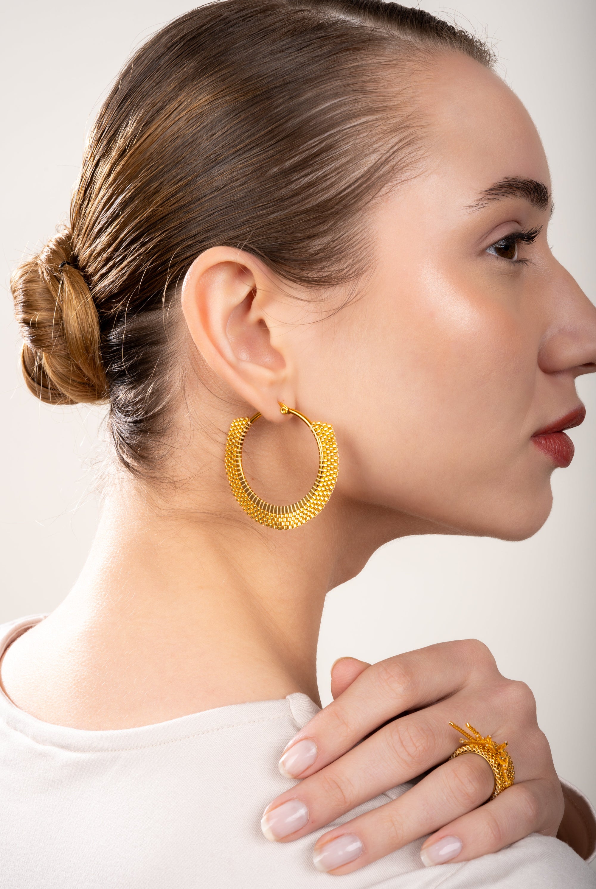 Aurelia Earrings with Ring - Jenni and Janki