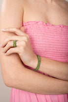 Elysian Zig Zag Bracelet with Ring - Jenni and Janki