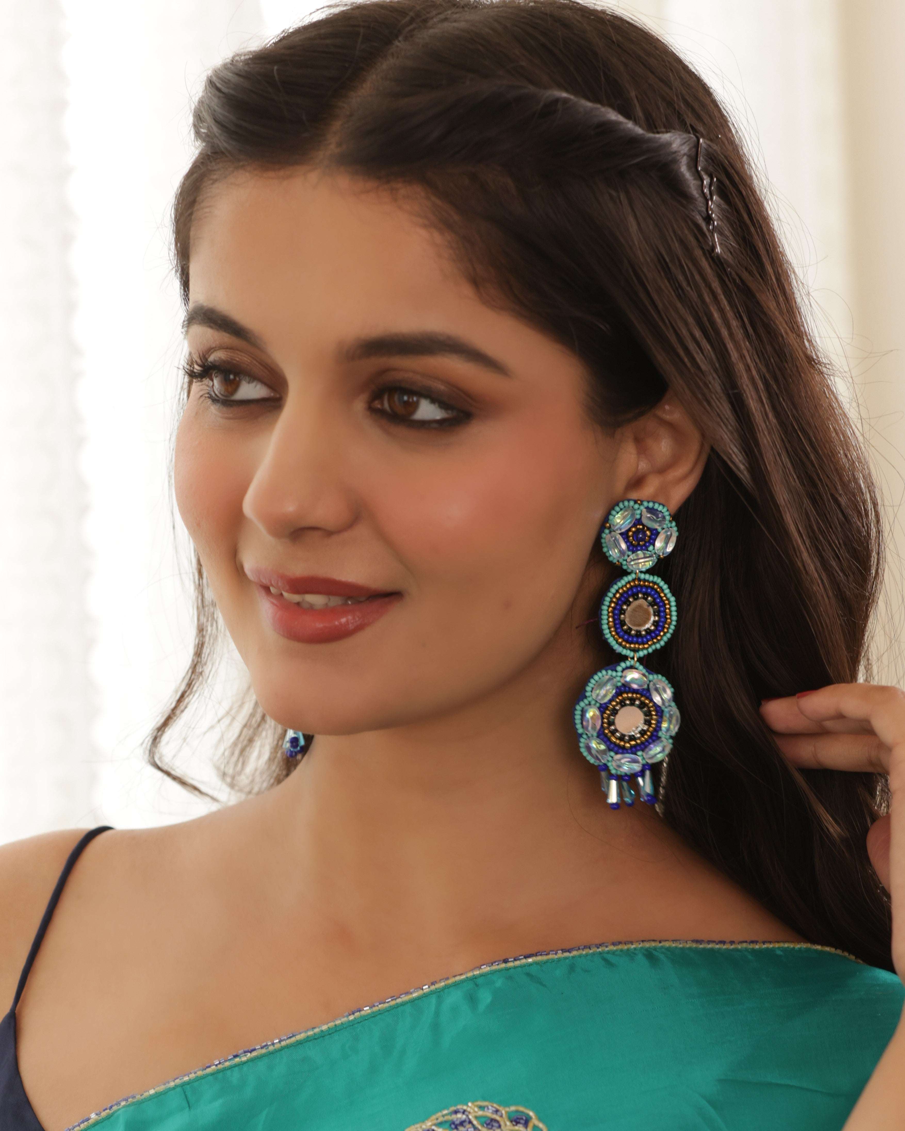 Morpankh Earrings - Jenni and Janki