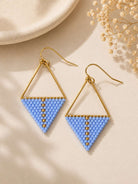 Periwinkle Beaded Earrings