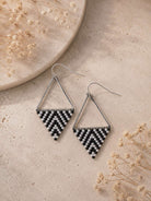 Checkmate Beaded Earrings