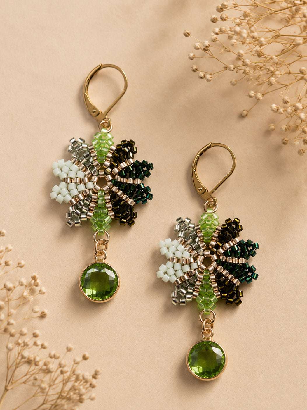 Verdan Beaded Earrings