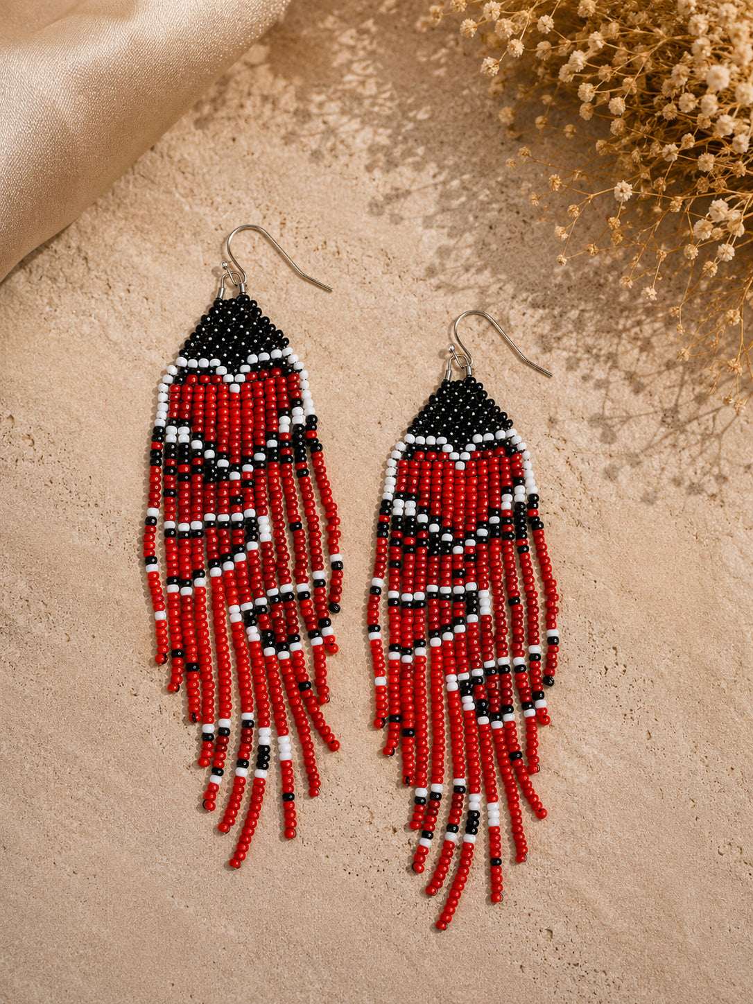 Serenia Fringe Beaded Earrings