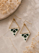 Sage Beaded Earrings