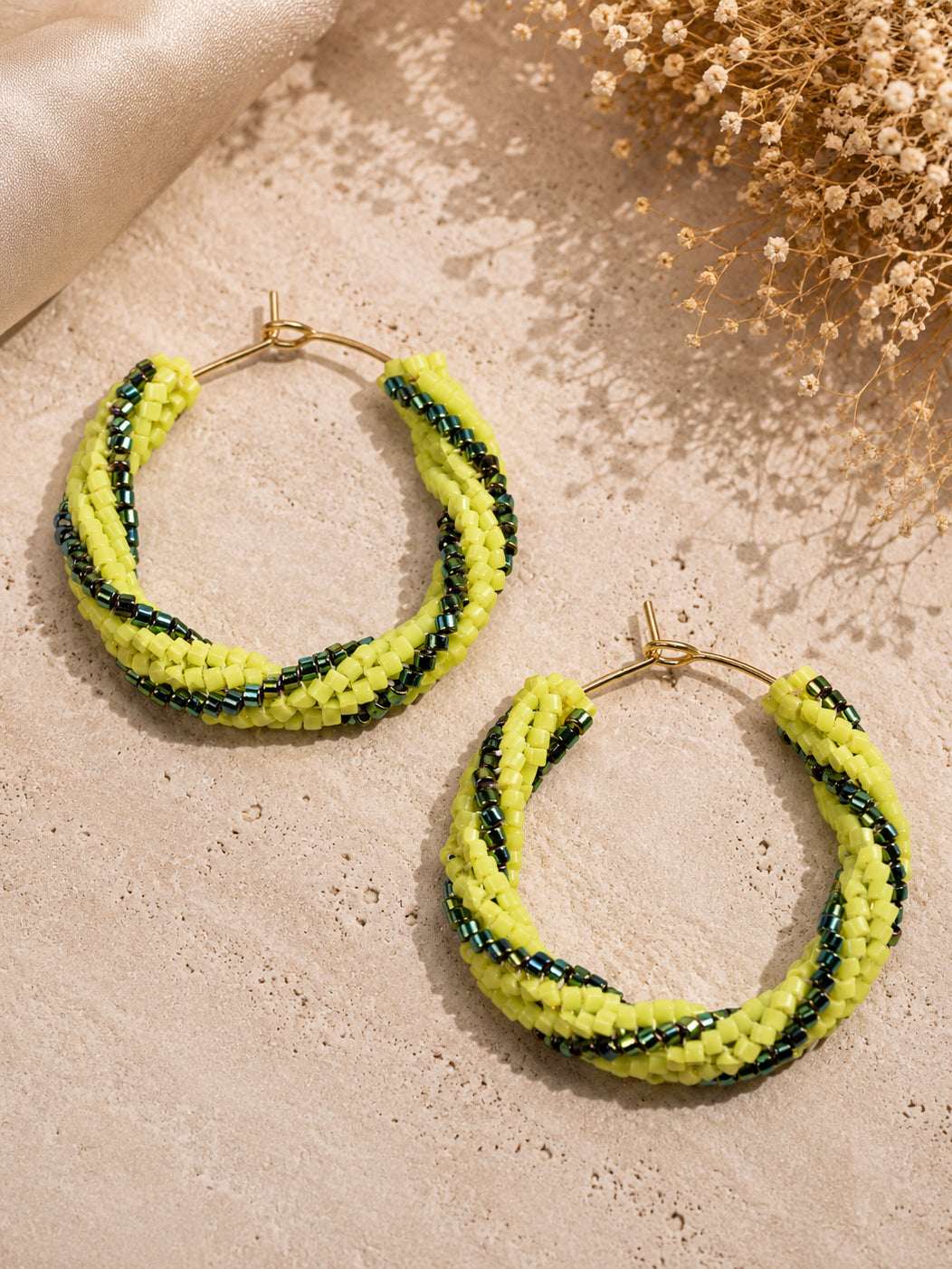 Limea Beaded Hoop Earrings