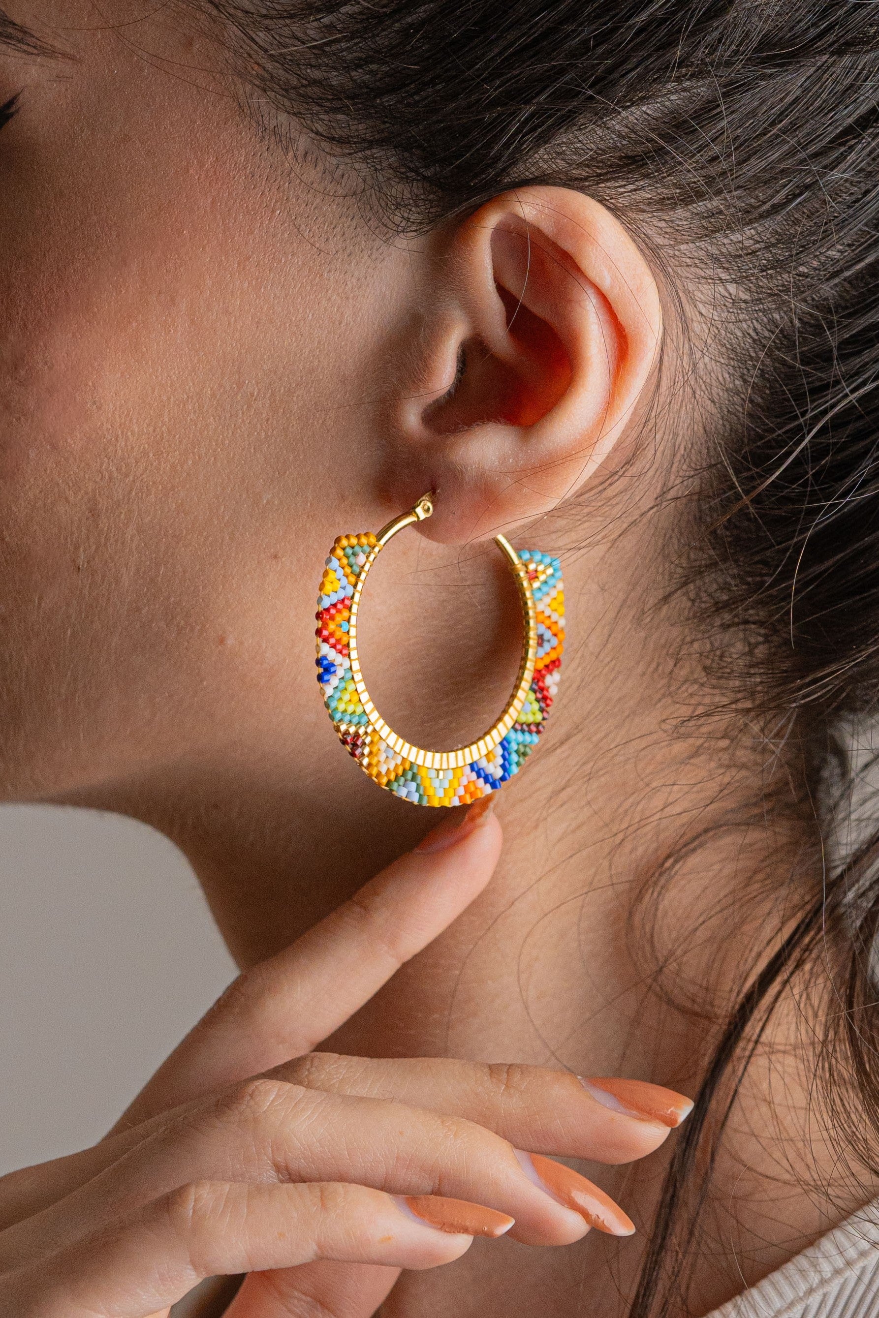 Paradise Hoop Earrings - Jenni and Janki