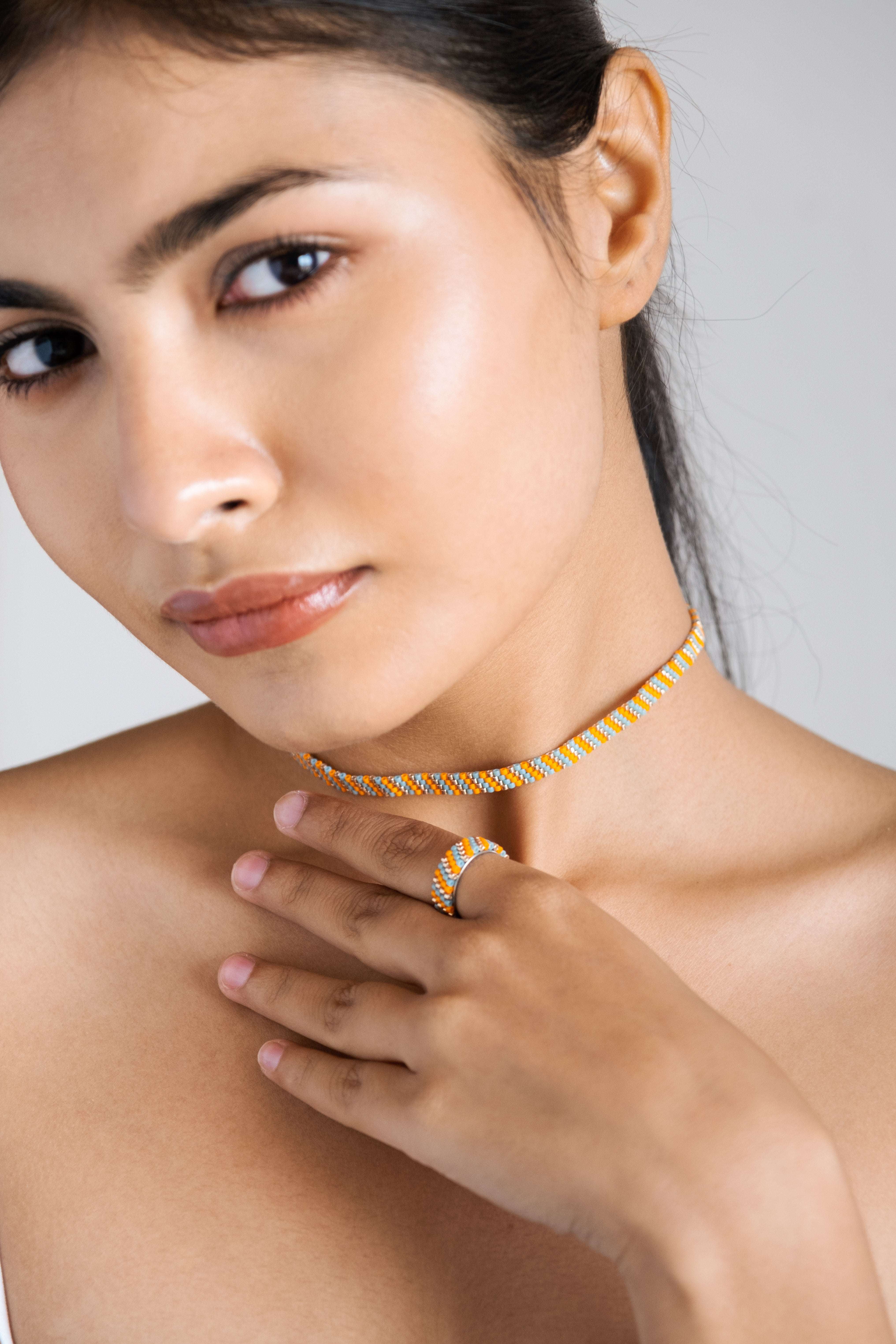 Nora Choker cum Bracelet with Ring