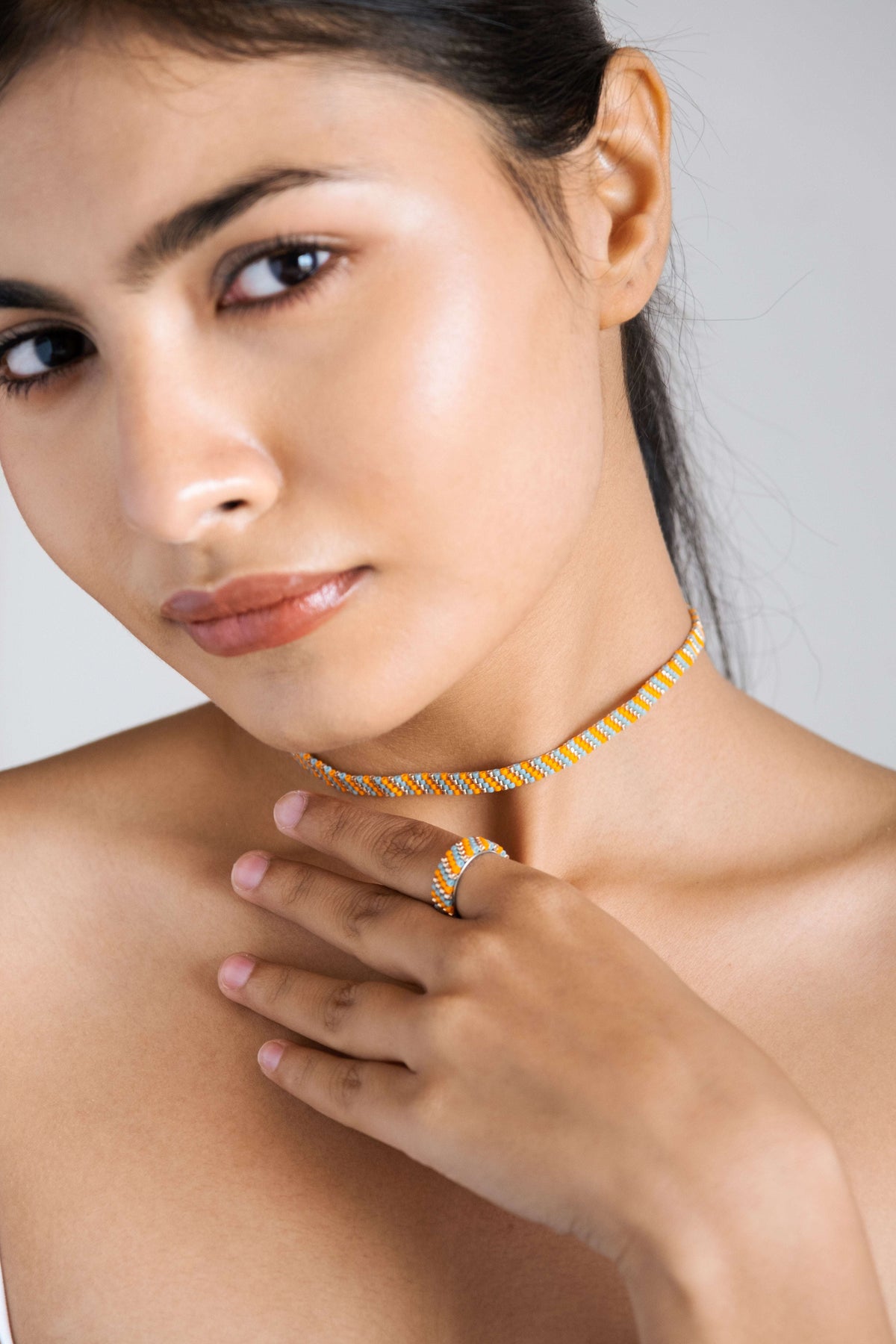 Nora Choker cum Bracelet with Ring