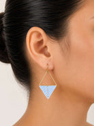 Periwinkle Beaded Earrings