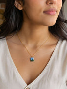 Sky Meadow Beaded Pendant Necklace