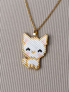 White Cat Necklace