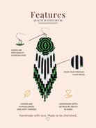 Vortex Fringe Beaded Earrings