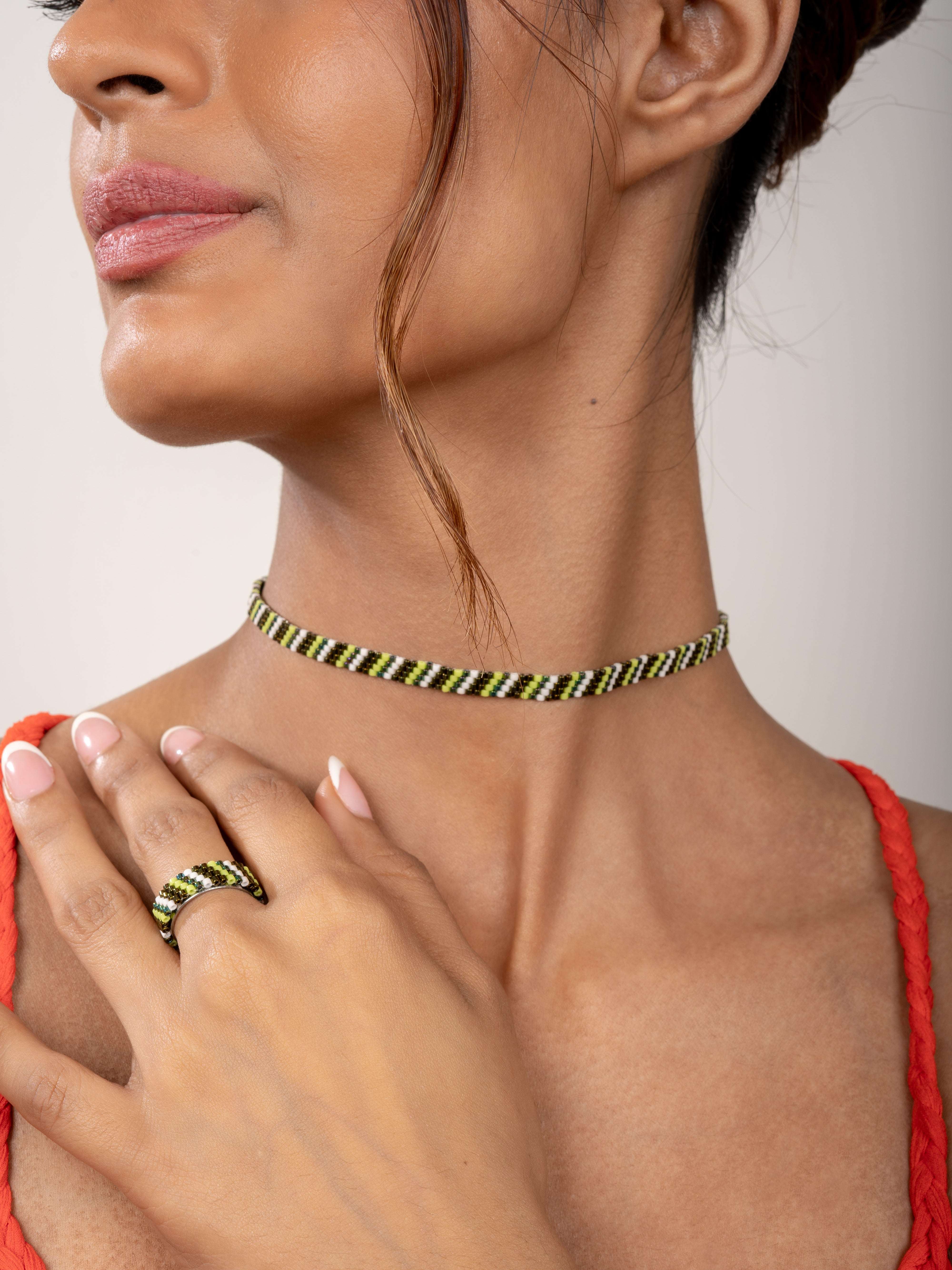 Nora Choker cum Bracelet with Ring