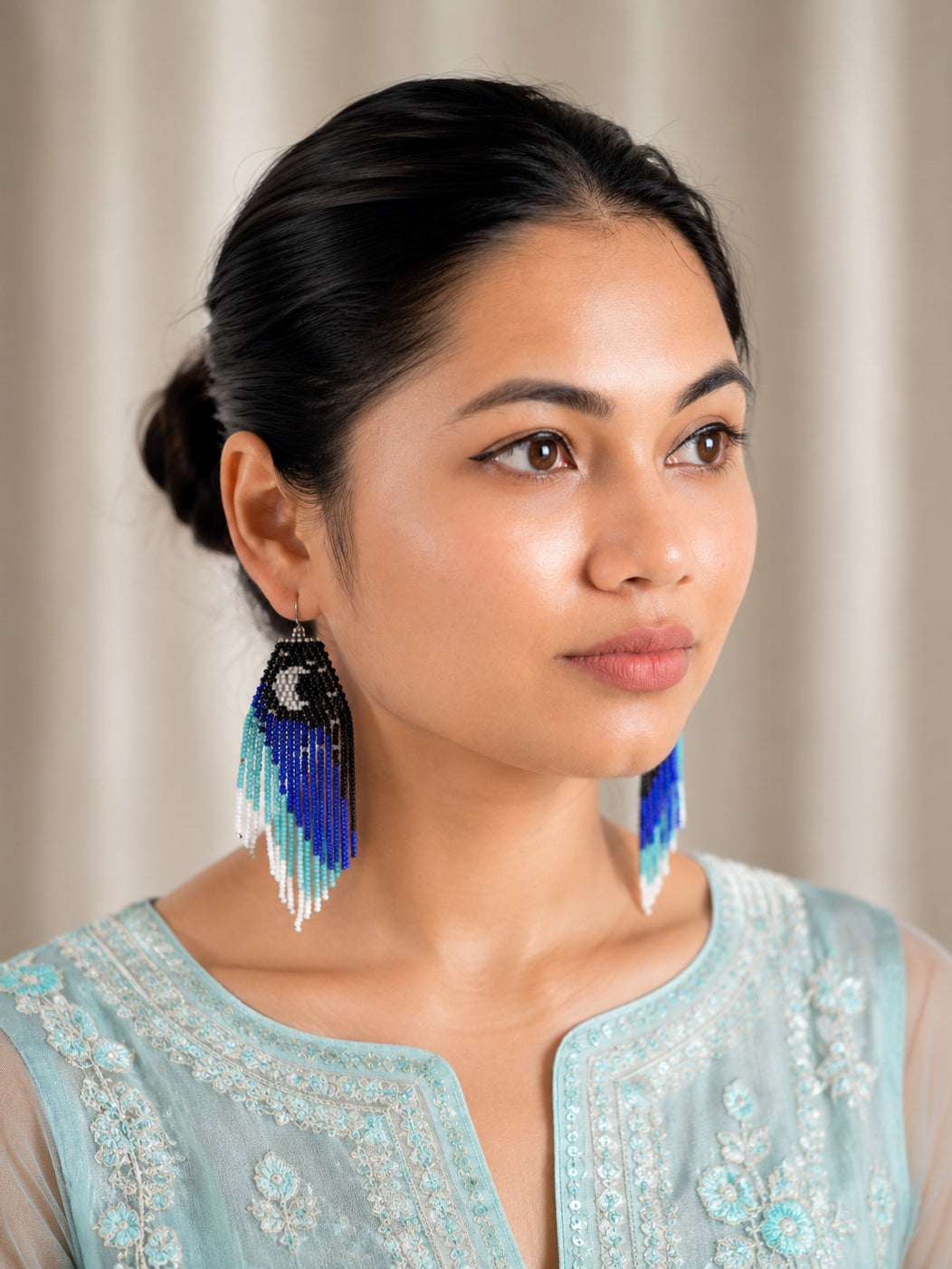 Aagama Moon Earrings