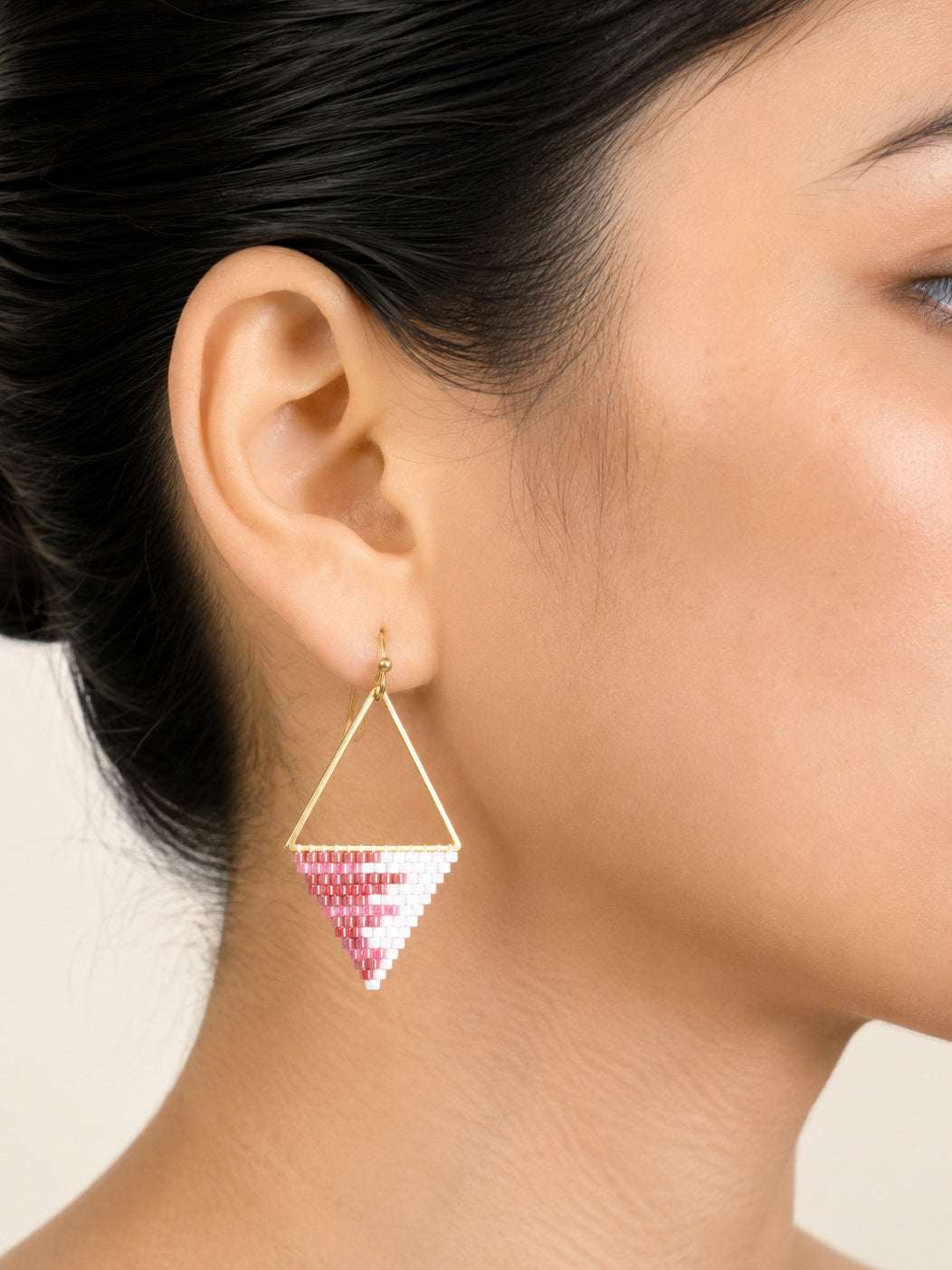 Blush Beaded Earrings