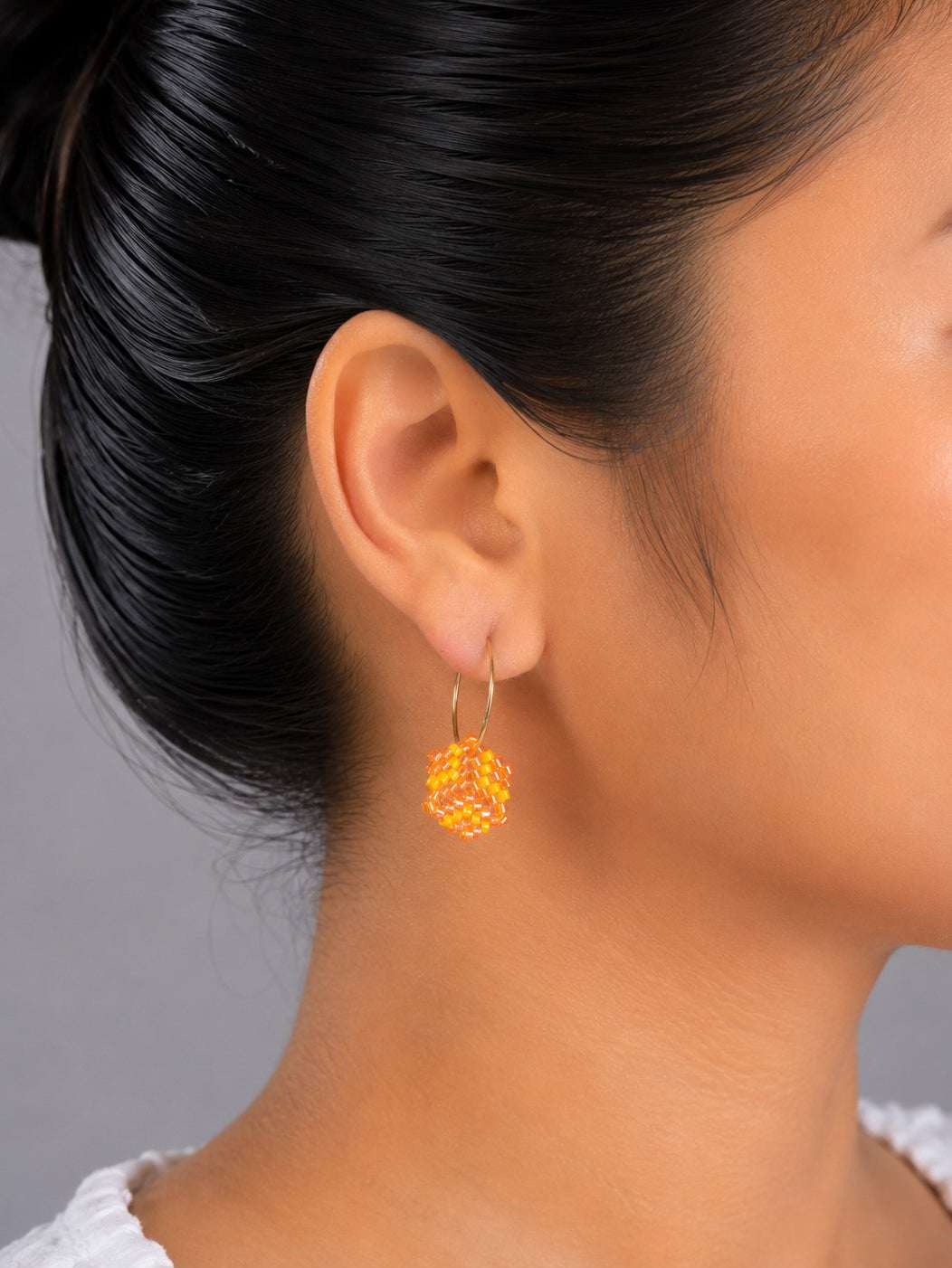 Zest Beaded Hoop Earrings