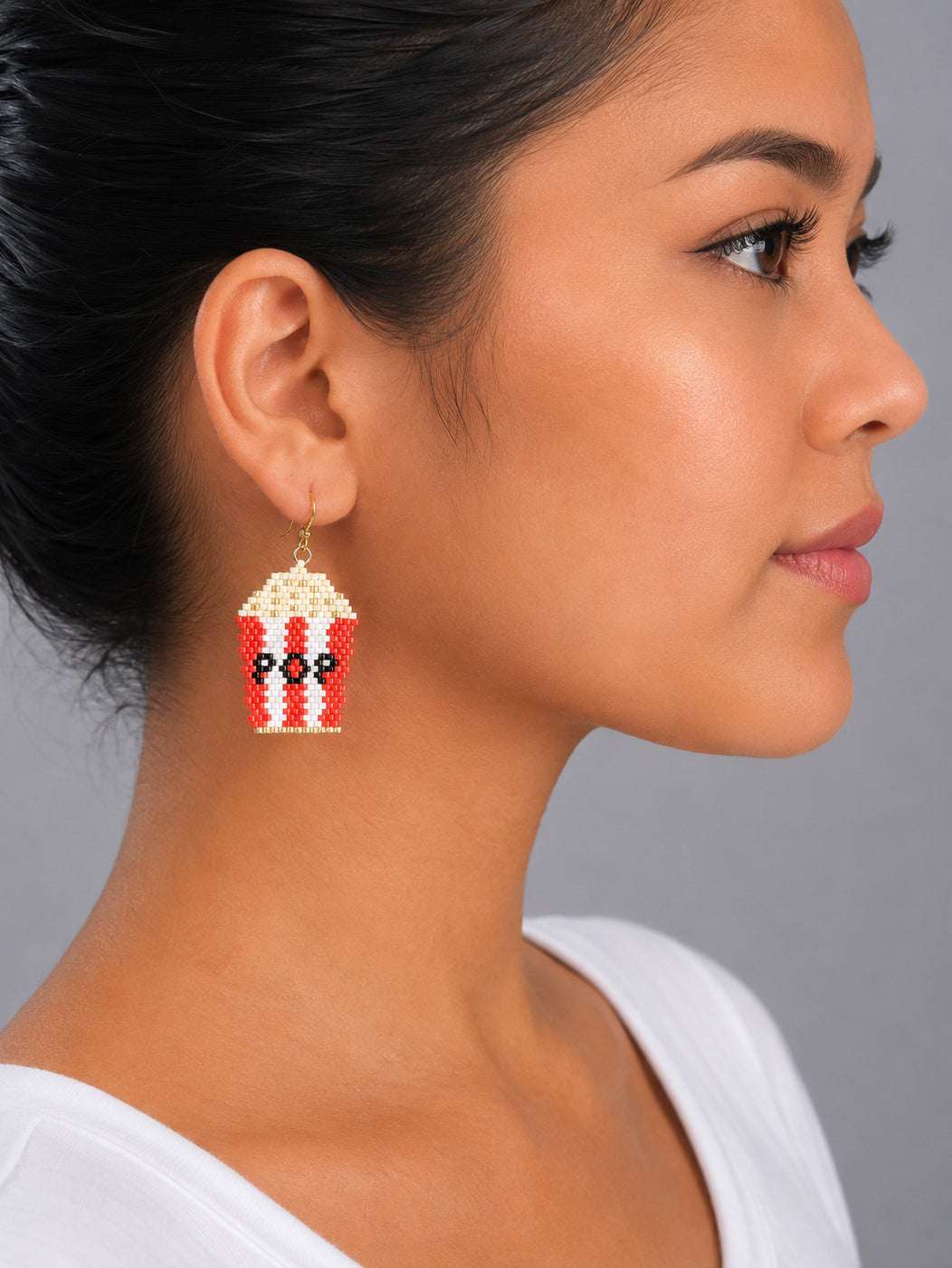 Popcorn Beaded Earrings