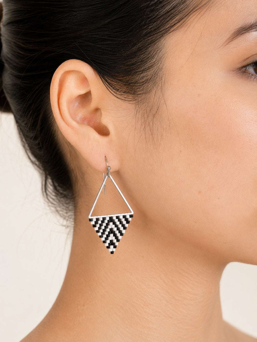 Checkmate Beaded Earrings