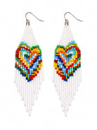 Prism Fringe Beaded Earrings
