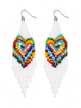 Prism Fringe Beaded Earrings